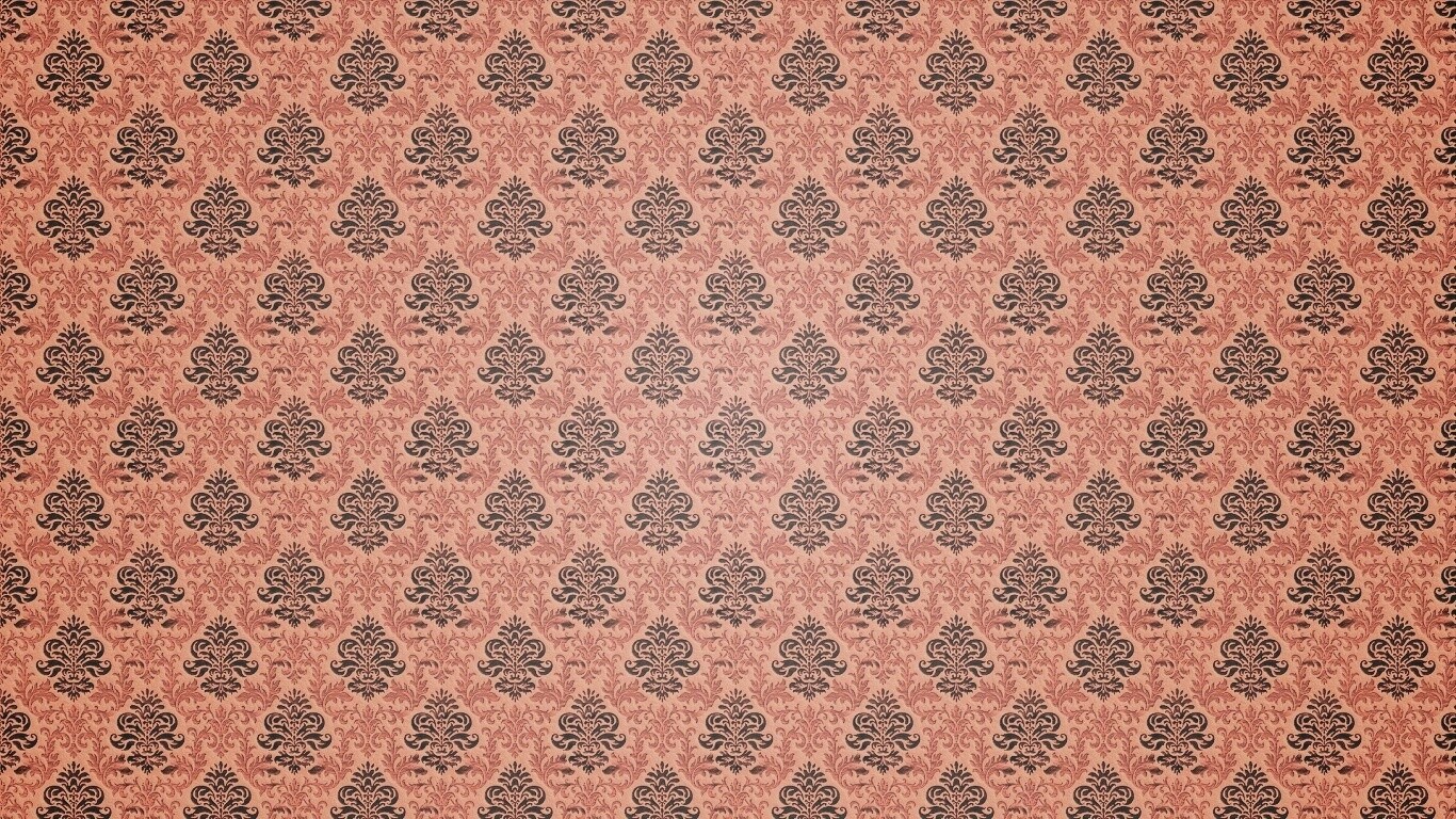 Текстура старых узорных обоев обои