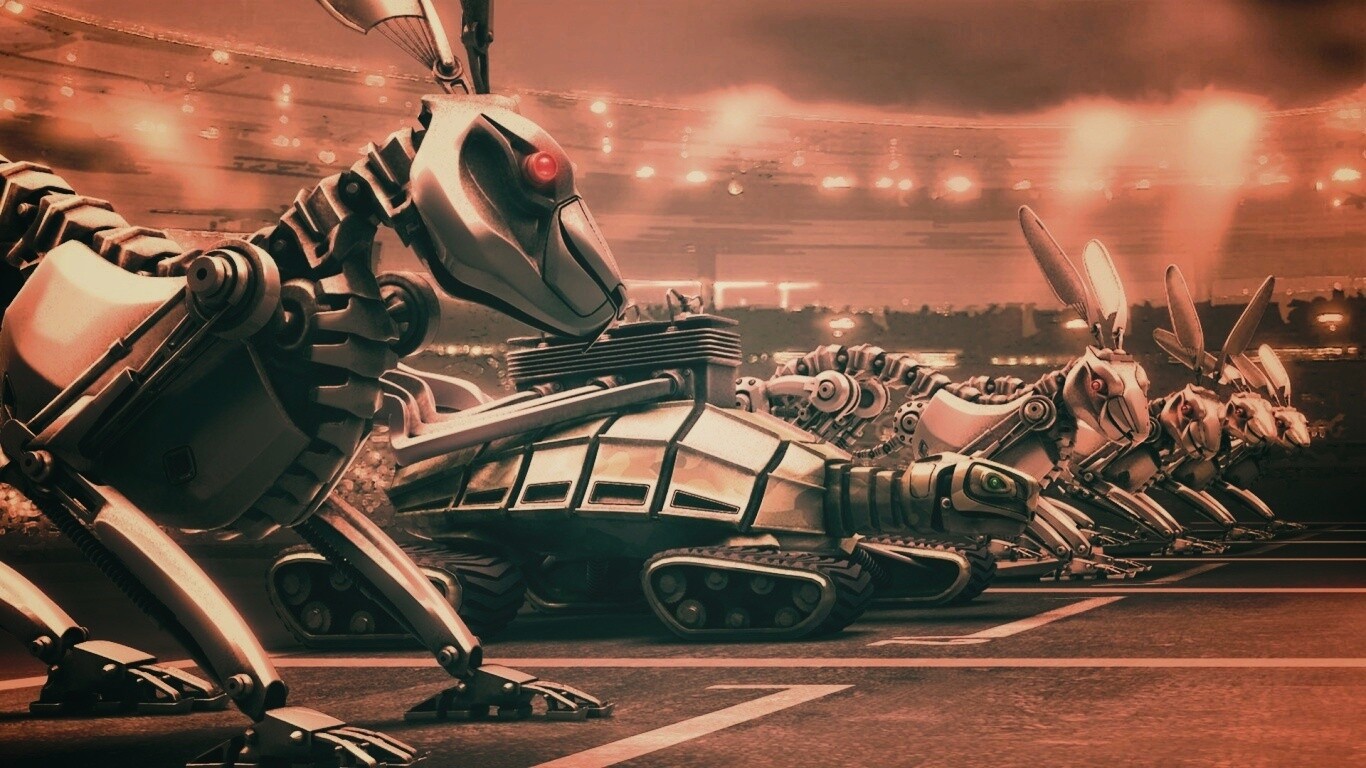 Роботы на старте обои