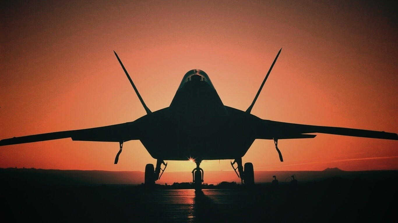 Истребитель F22 обои