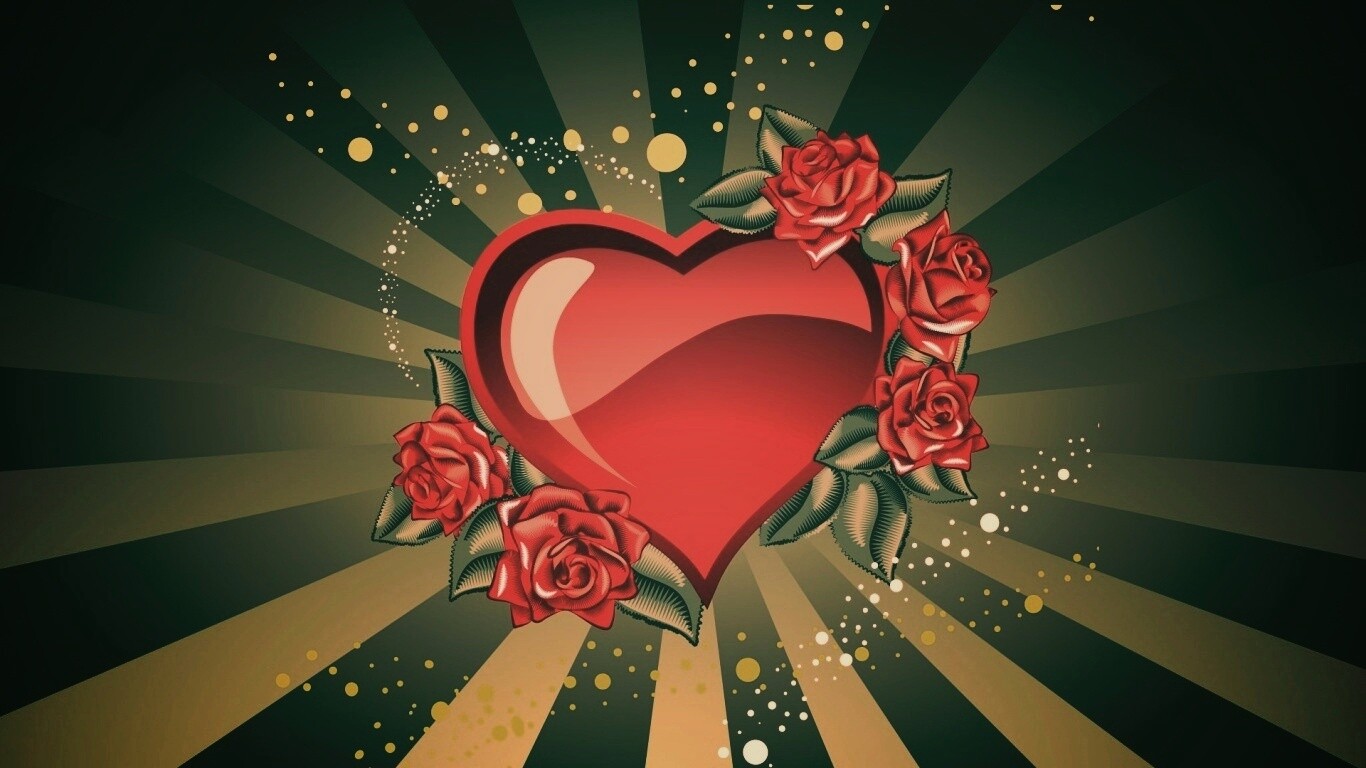 Красивая валентинка обои