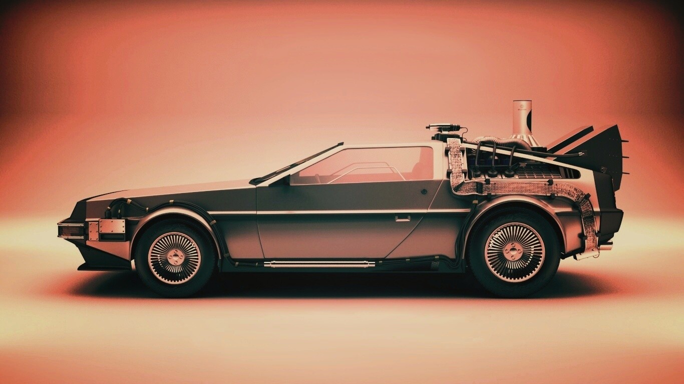 DeLorean машина времени обои