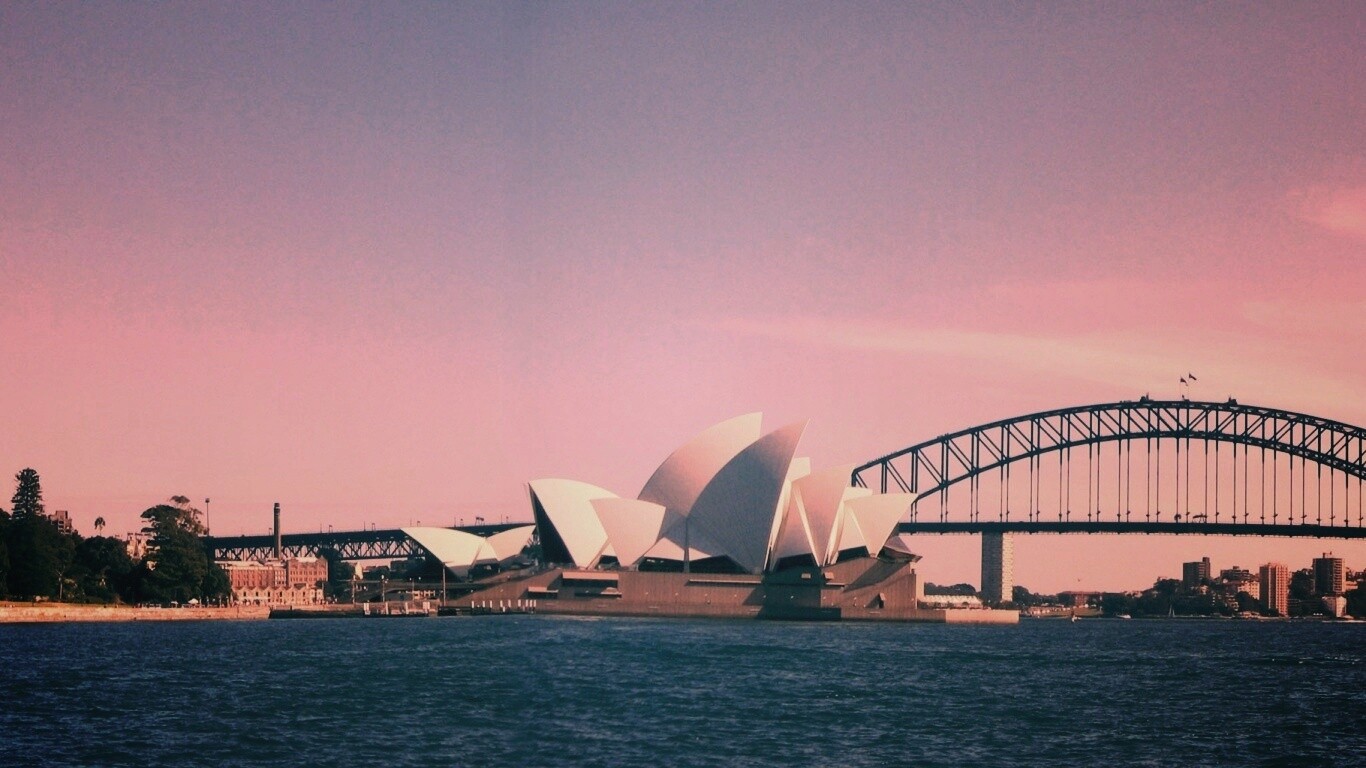 Панорама порта Сиднея обои