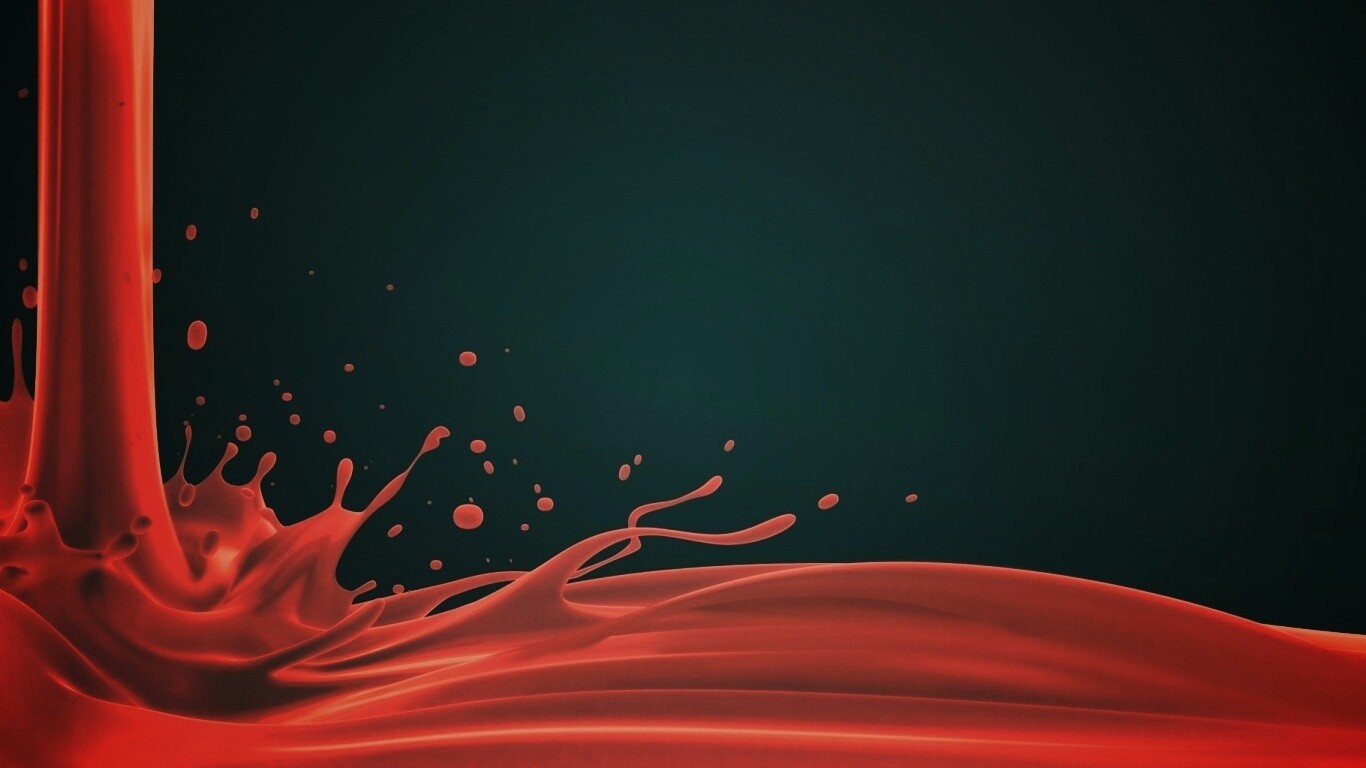 Красный всплеск обои