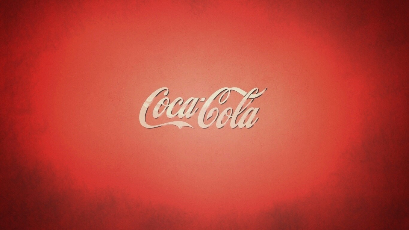 Красный логотип Coca-Cola обои