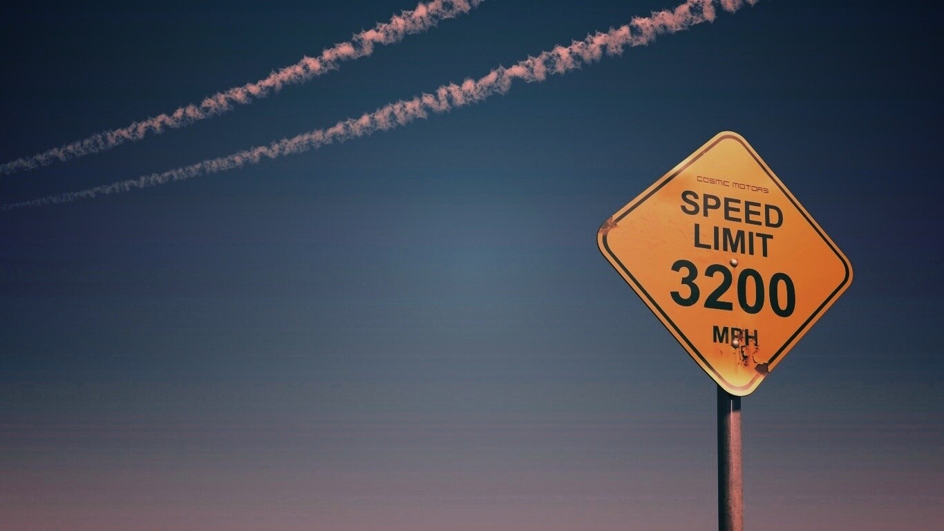 Знак ограничения скорости обои