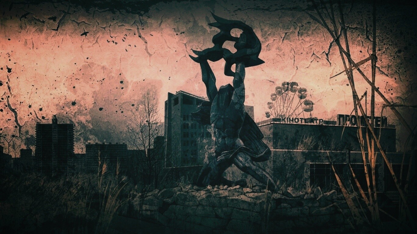 Памятник в Припяти обои