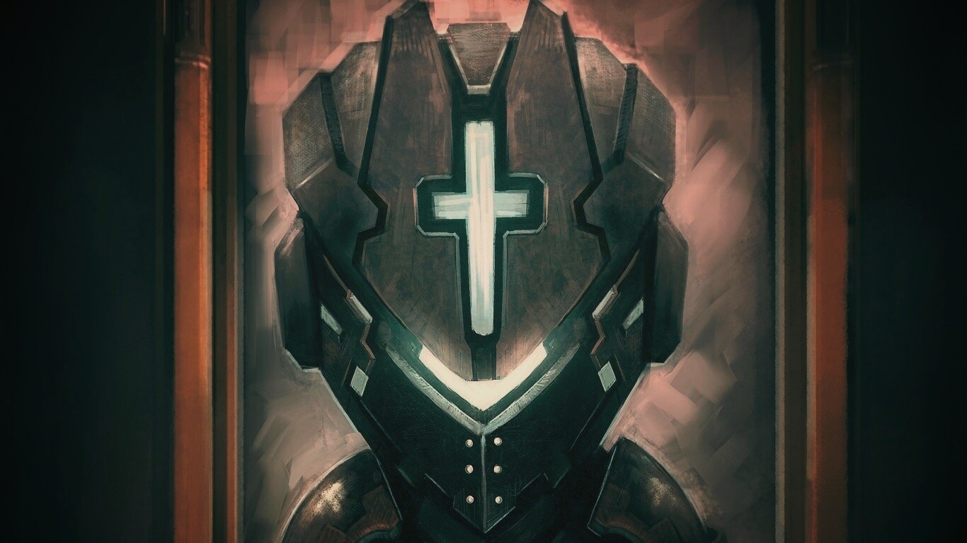 Рыцарь в стиле Dead Space обои