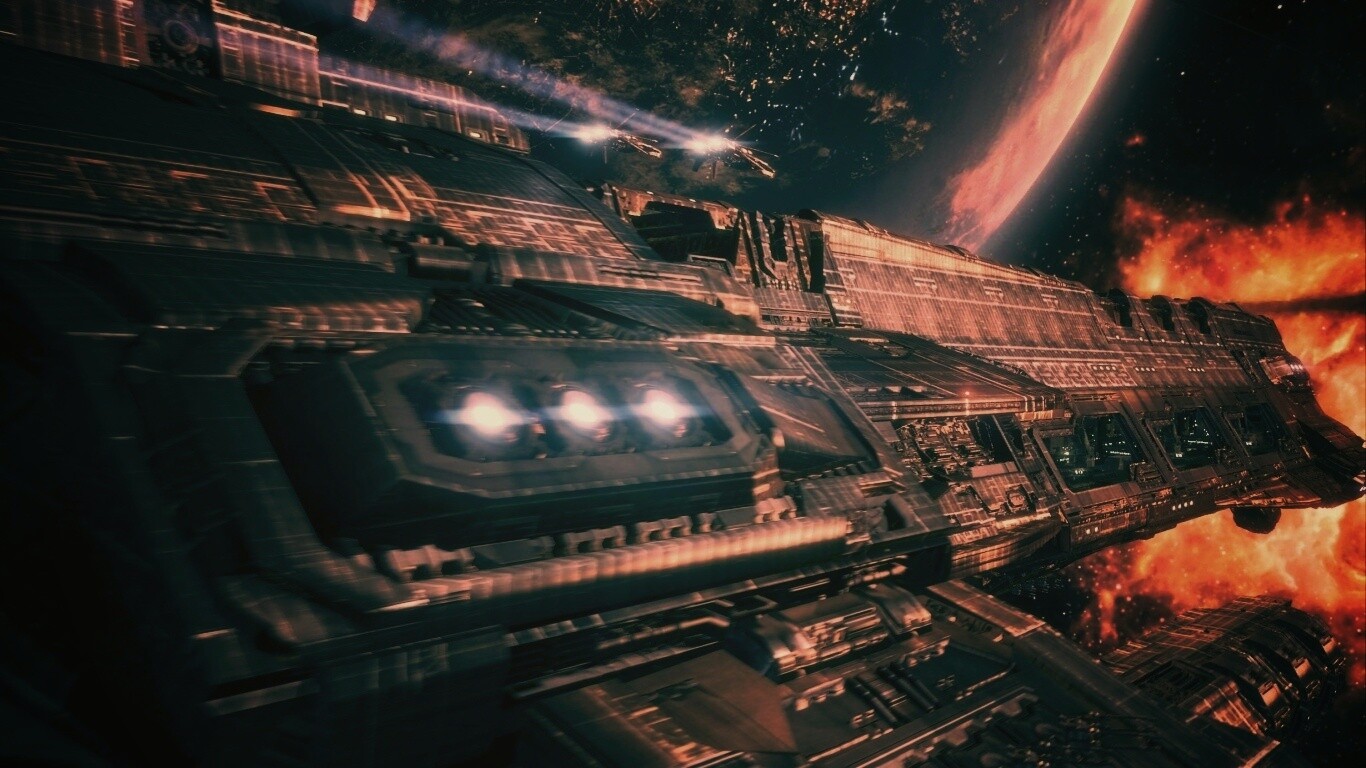 Космический корабль обои