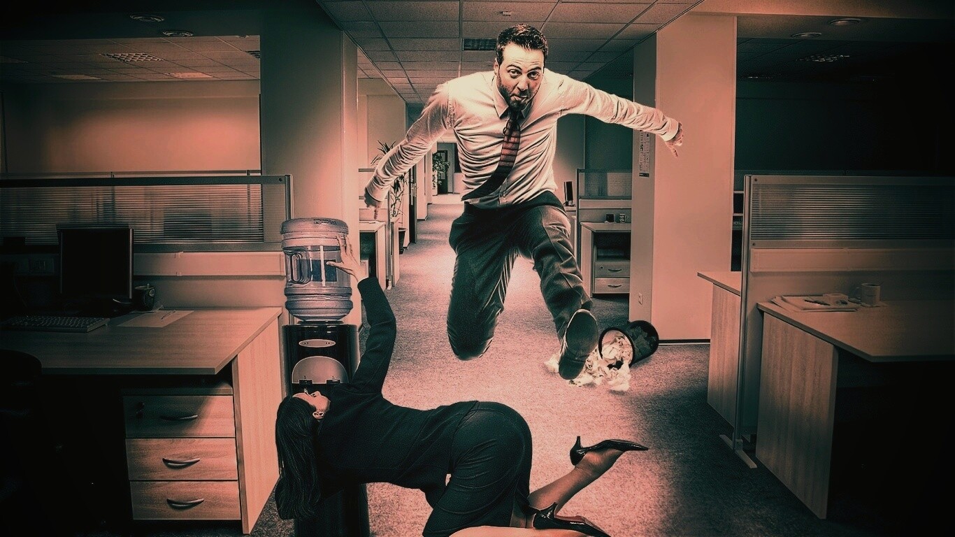 Ещё один день в офисе обои