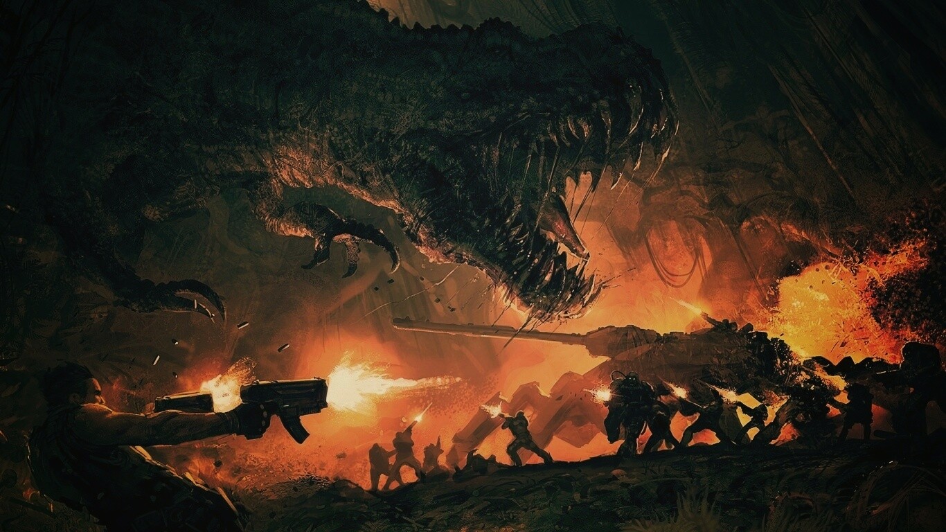 Динозавр обои