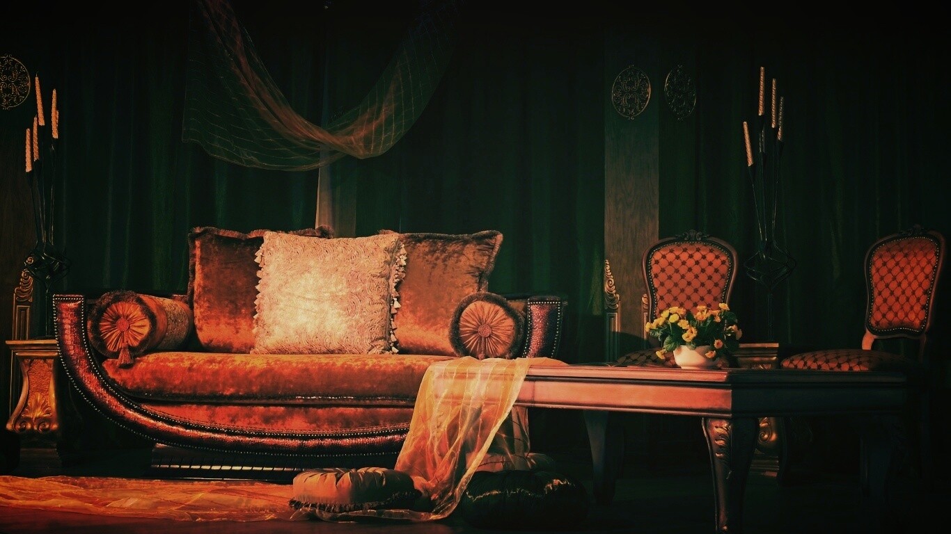 Комната в старом стиле обои