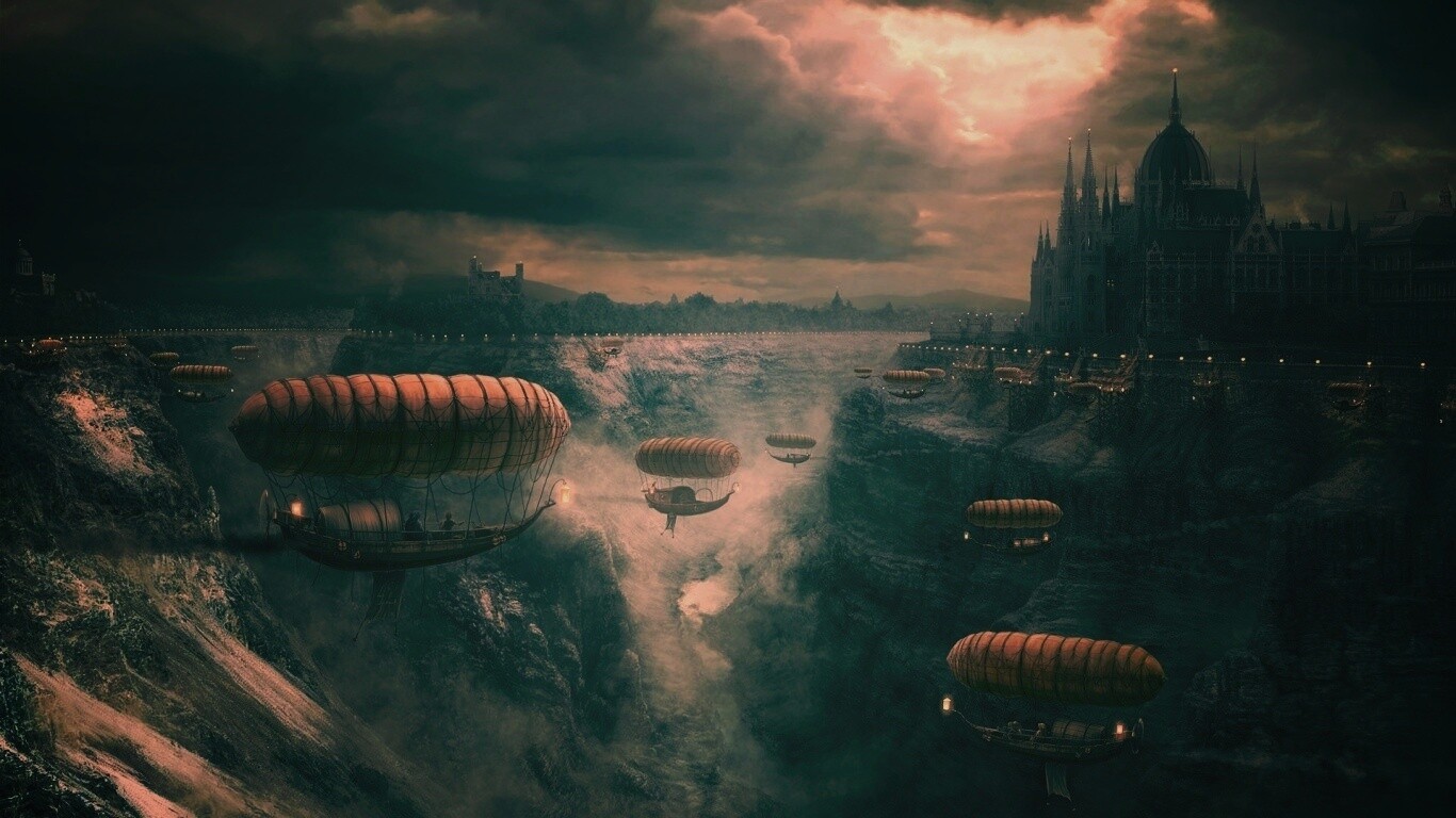 Фентезийный Будапешт обои