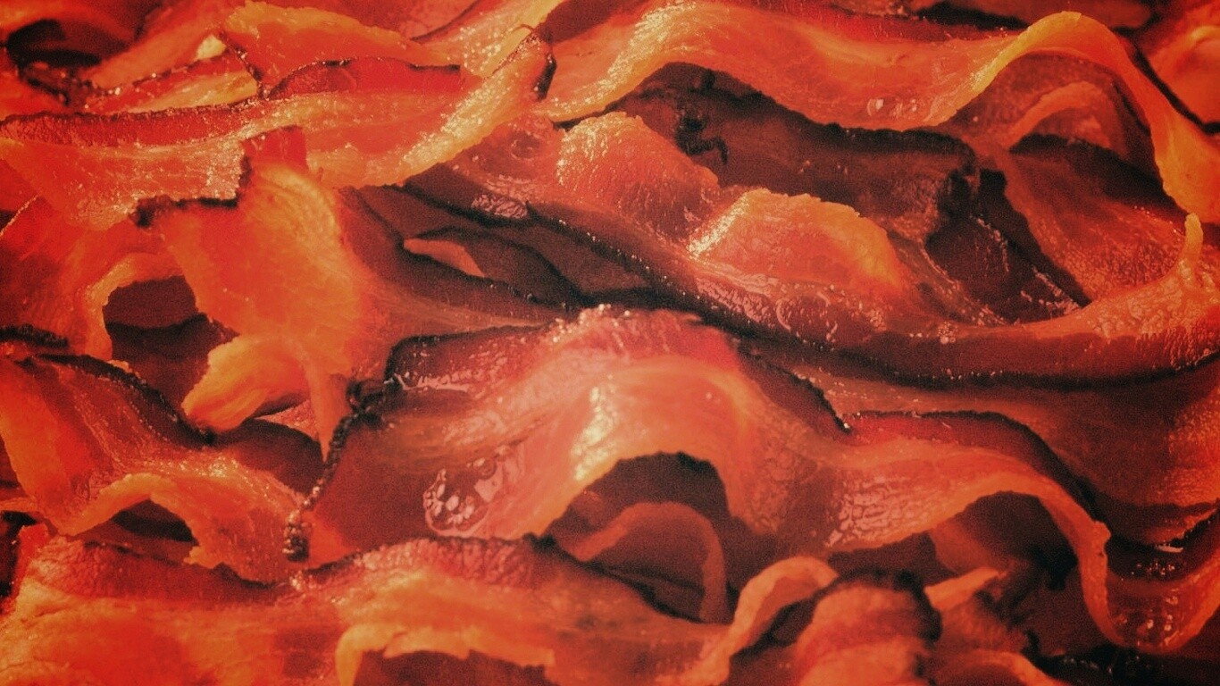 Вкусный жаренный бекончик обои