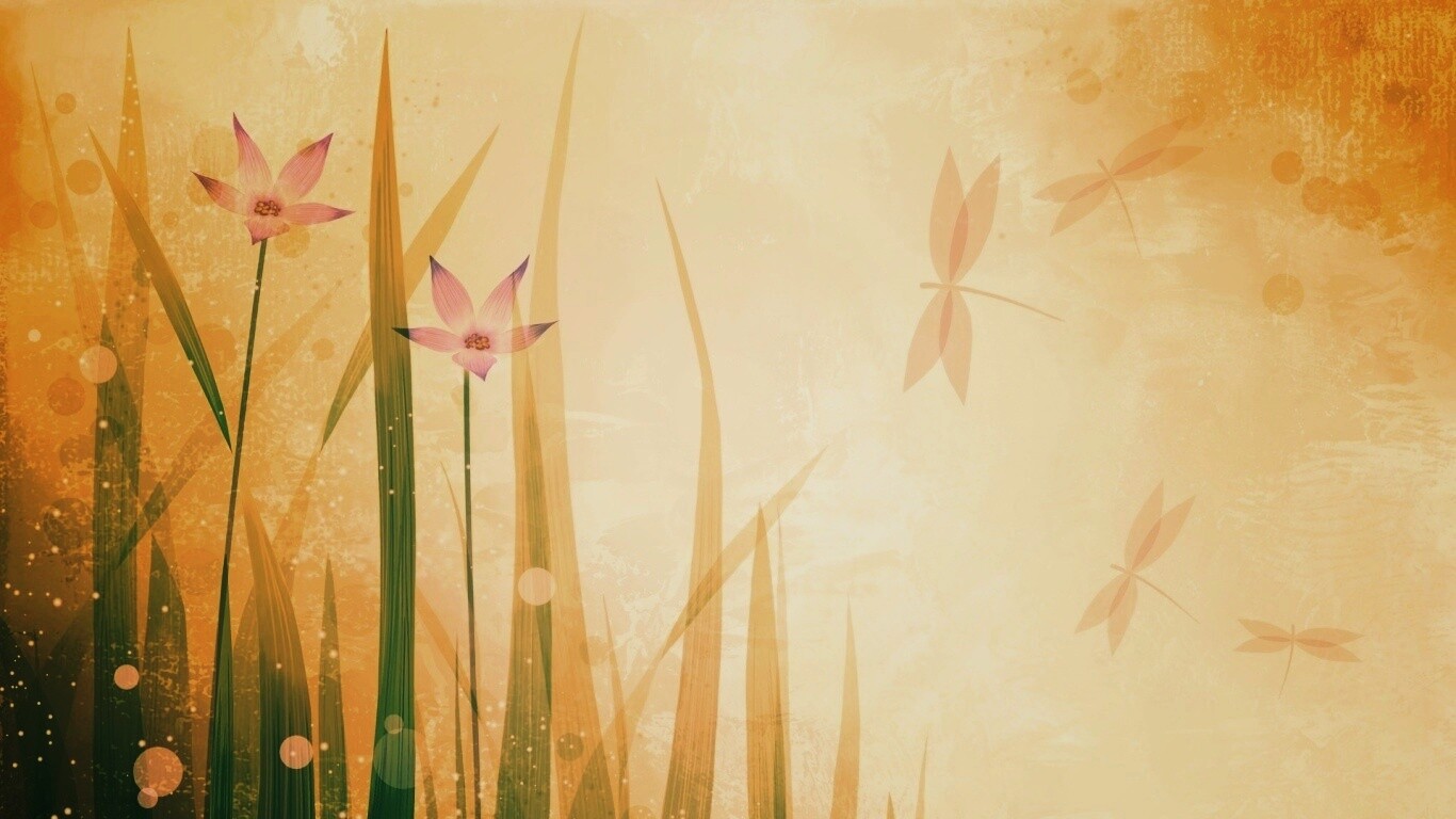 Векторные цветы обои