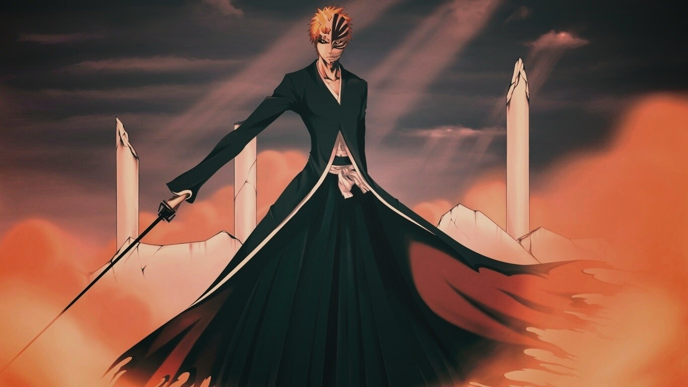 Хичиго в руинах обои