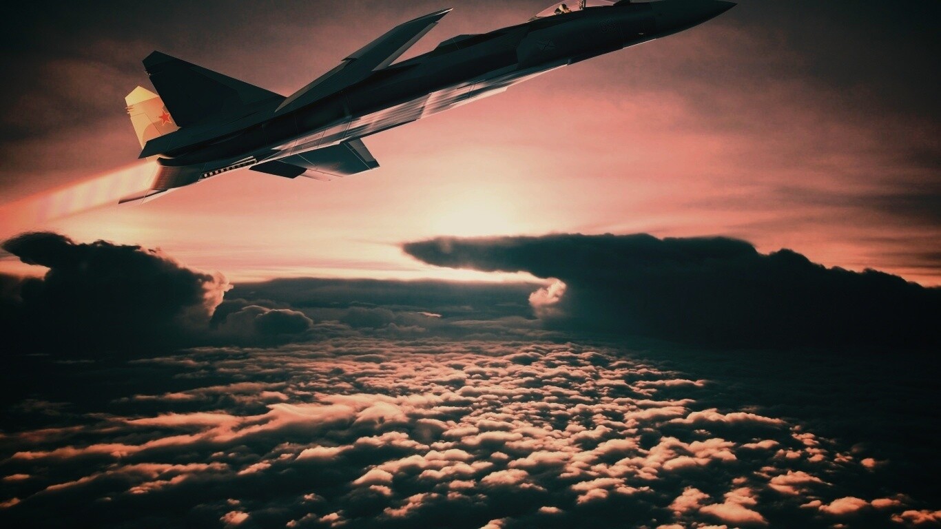 Истребители в небе обои