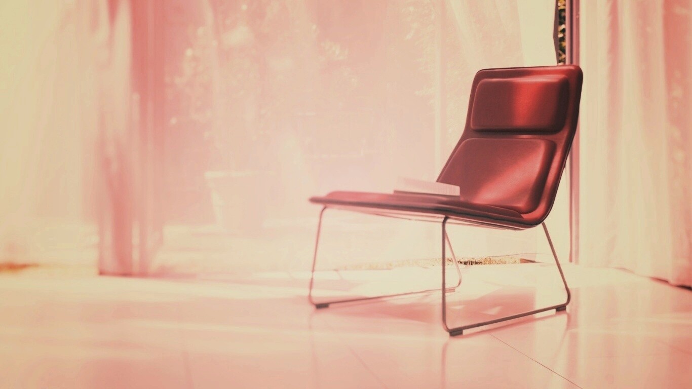 Стул перед занавеской обои