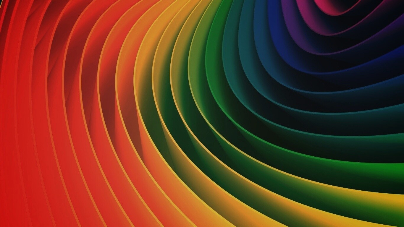 Радуга может быть такой обои