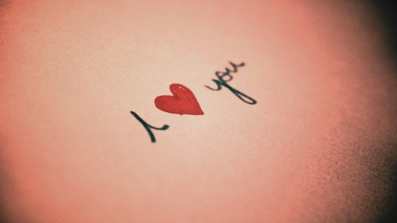I love you обои