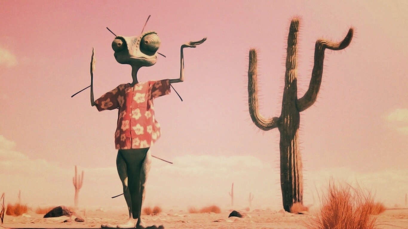 Ранго и кактус обои