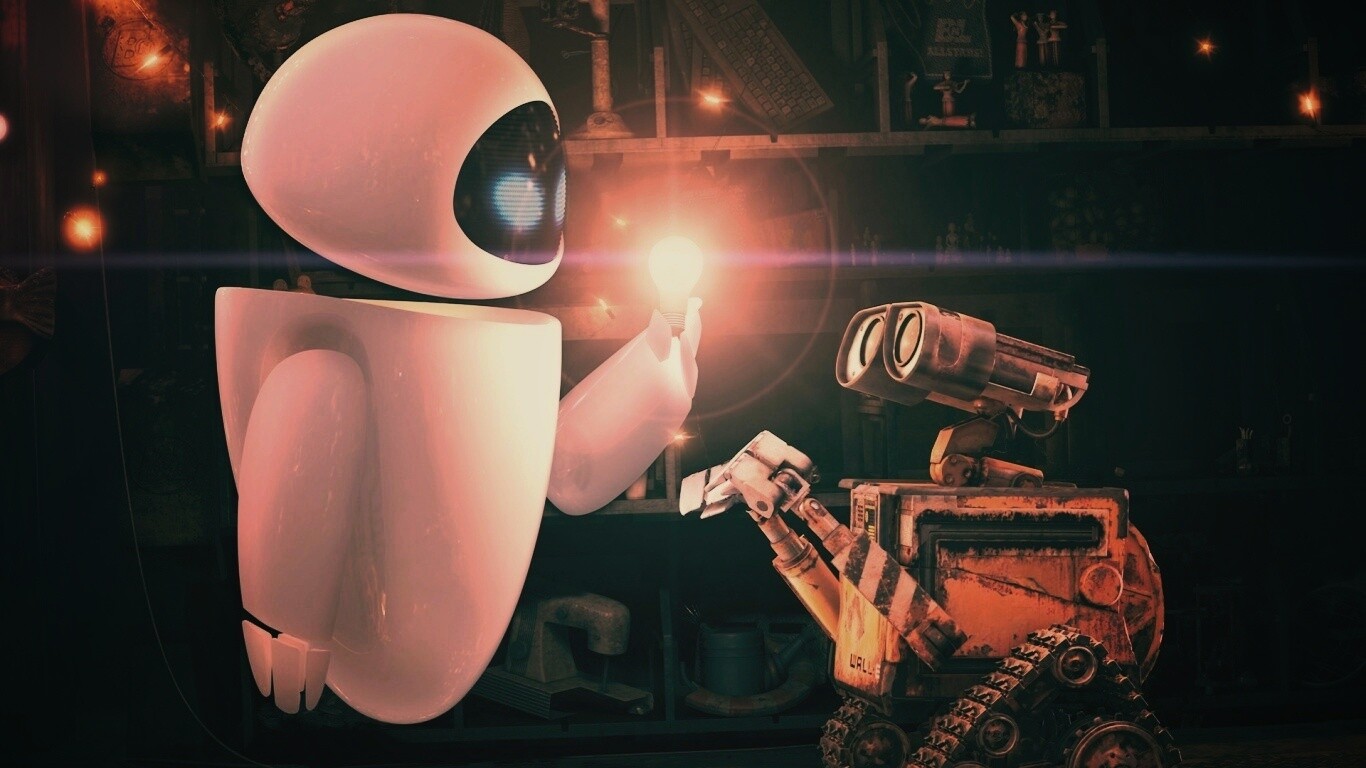 WALL-E и Ева обои