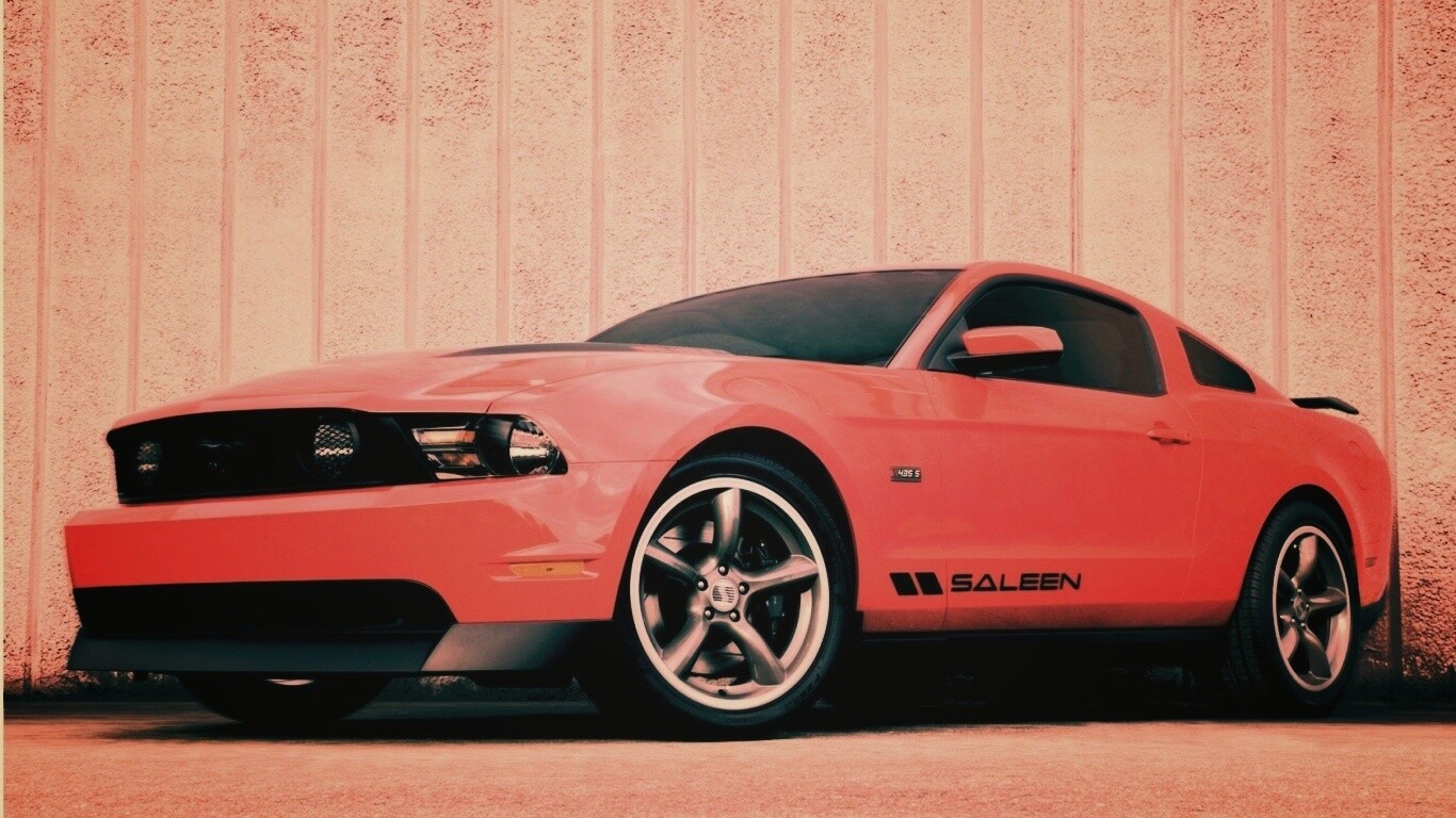 Красный Мустанг GT обои
