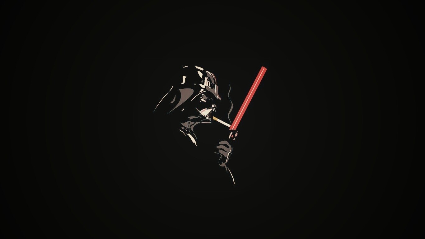 Дарт Вейдер прикуривает от меча обои