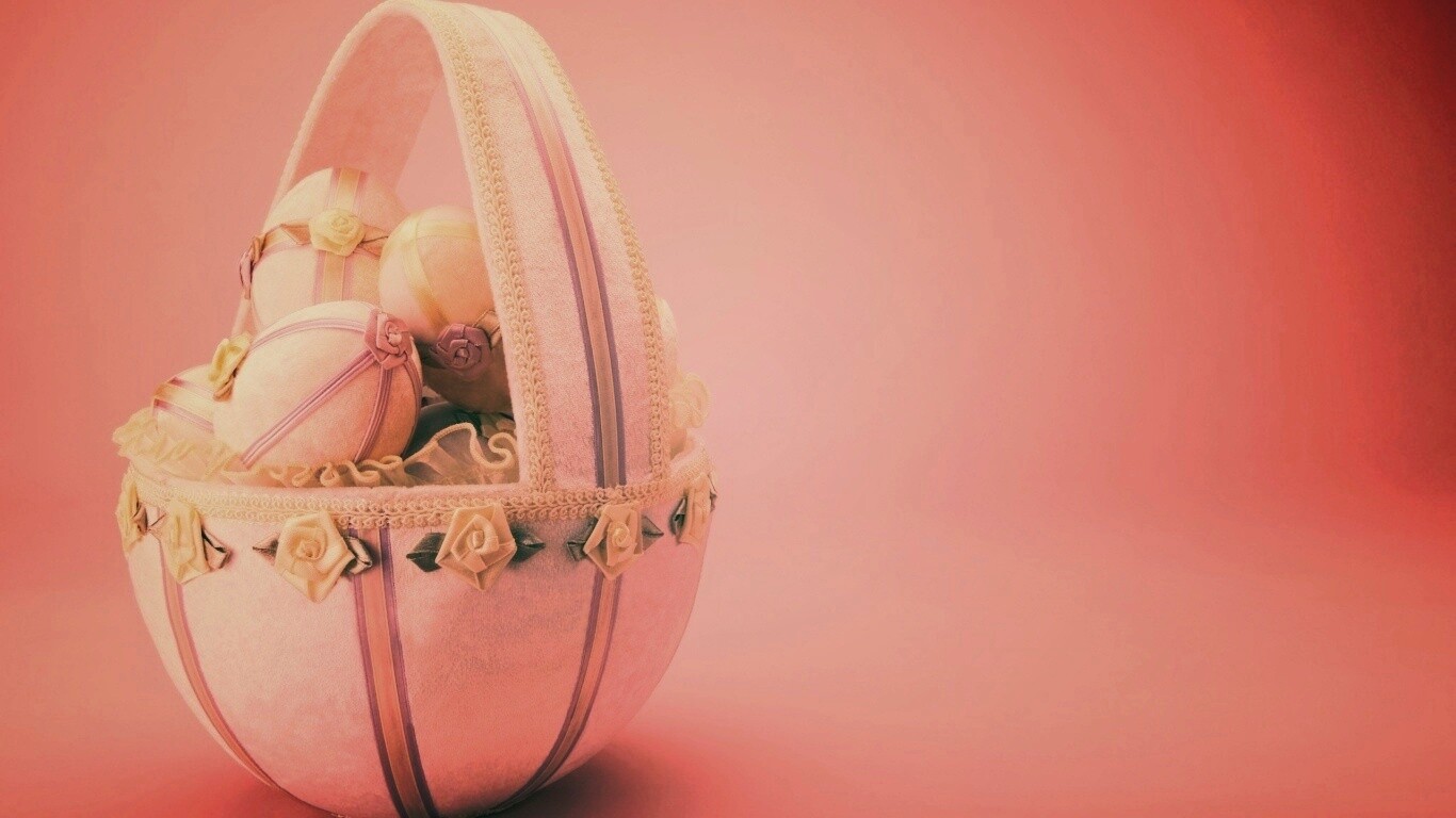 Пасхальная корзиночка обои