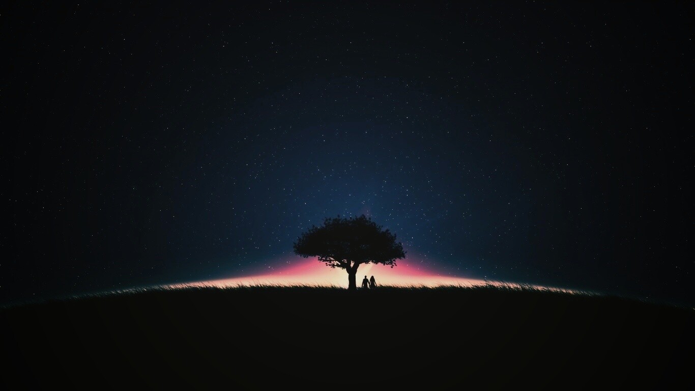 Звёздная ночь обои