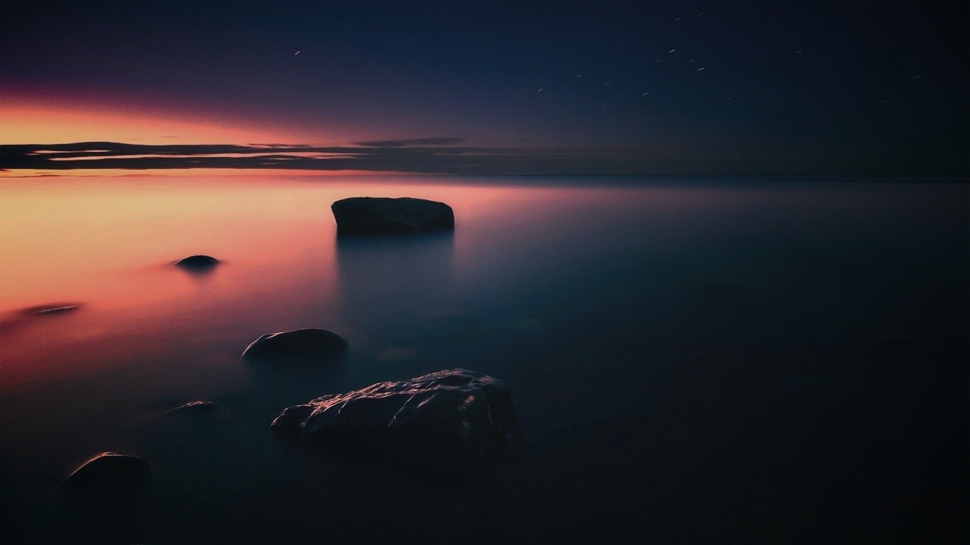 Камни в тумане обои