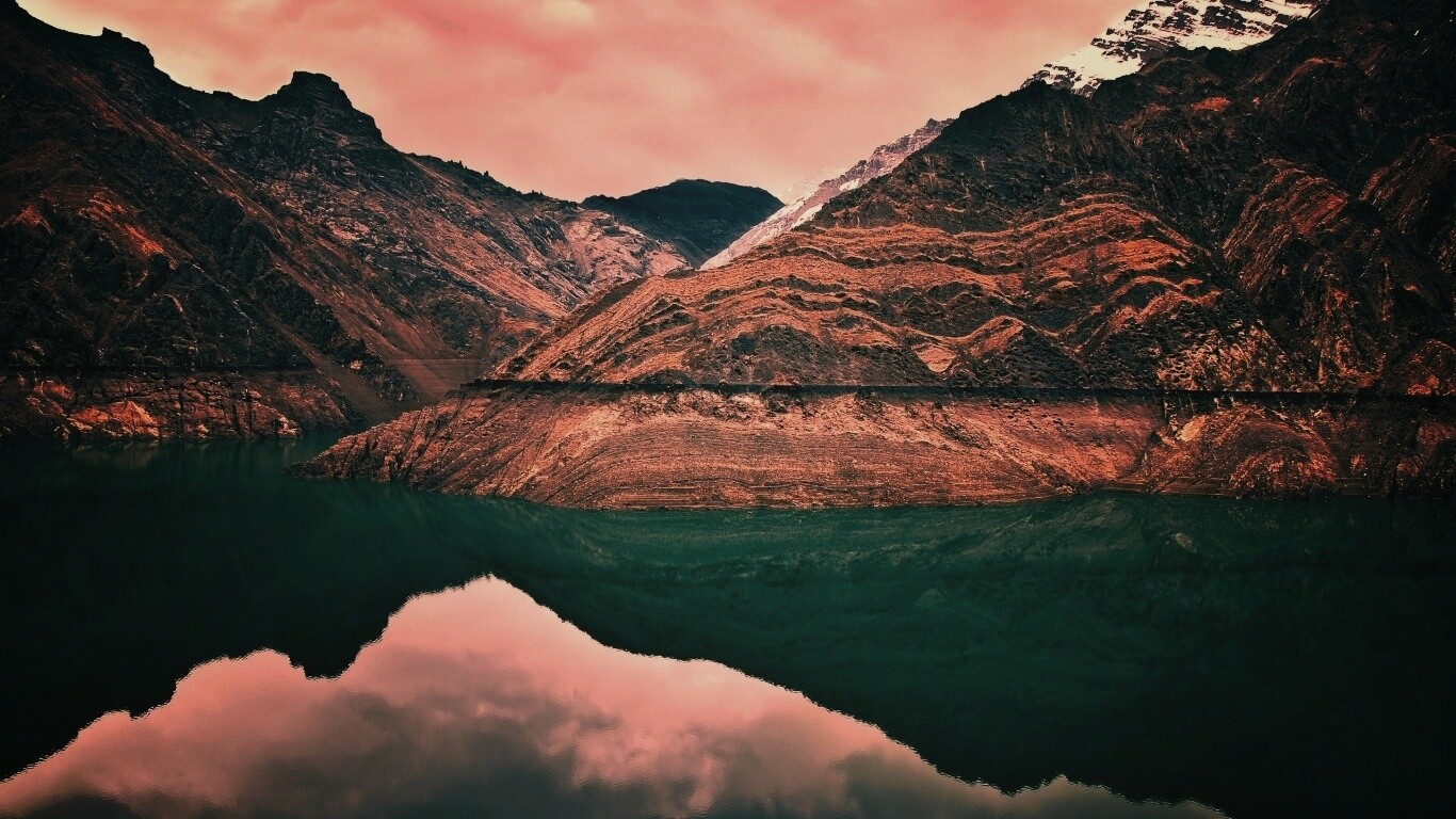 Горное озеро обои