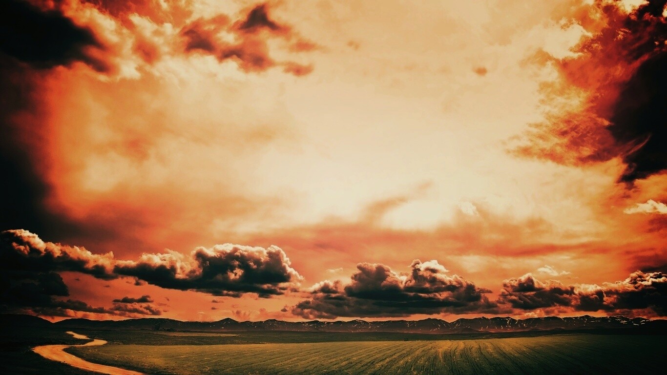 Золотое небо обои