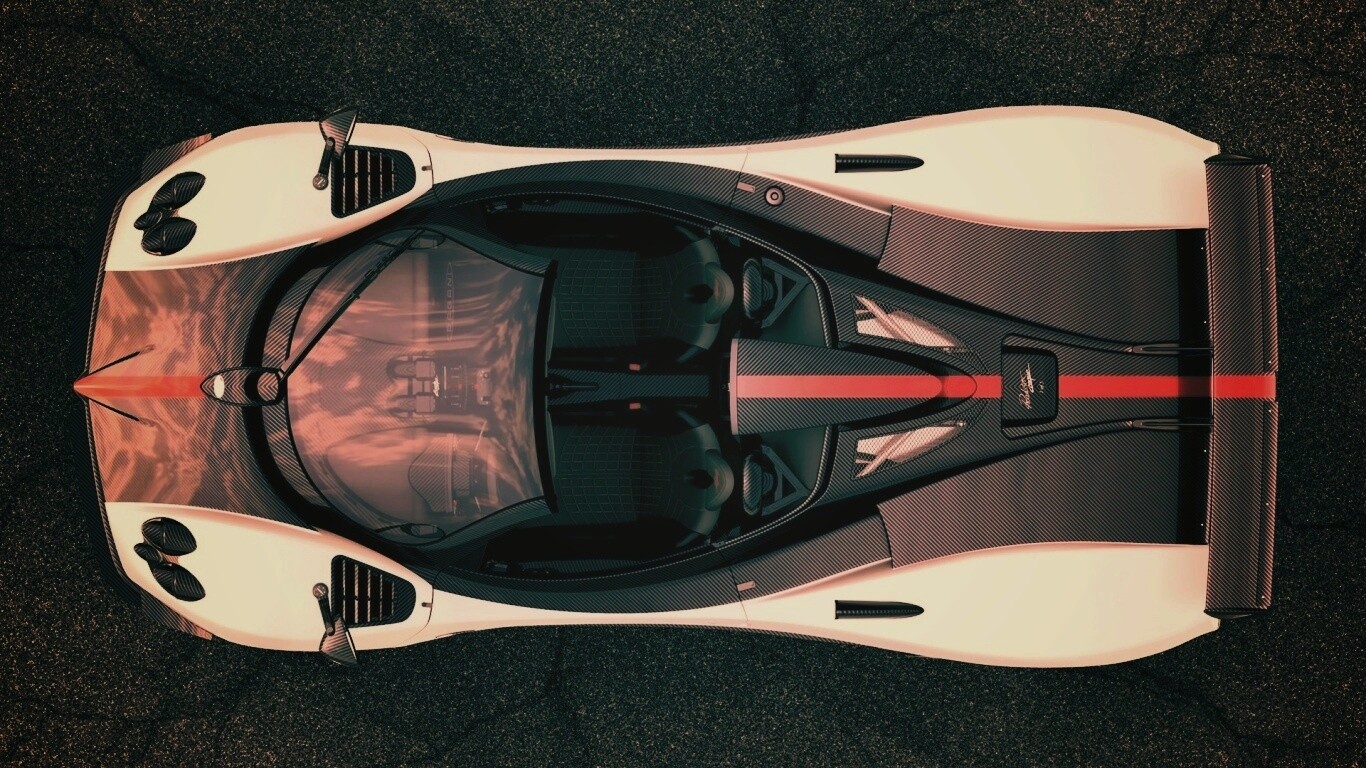 Пагани Зонда вид сверху обои