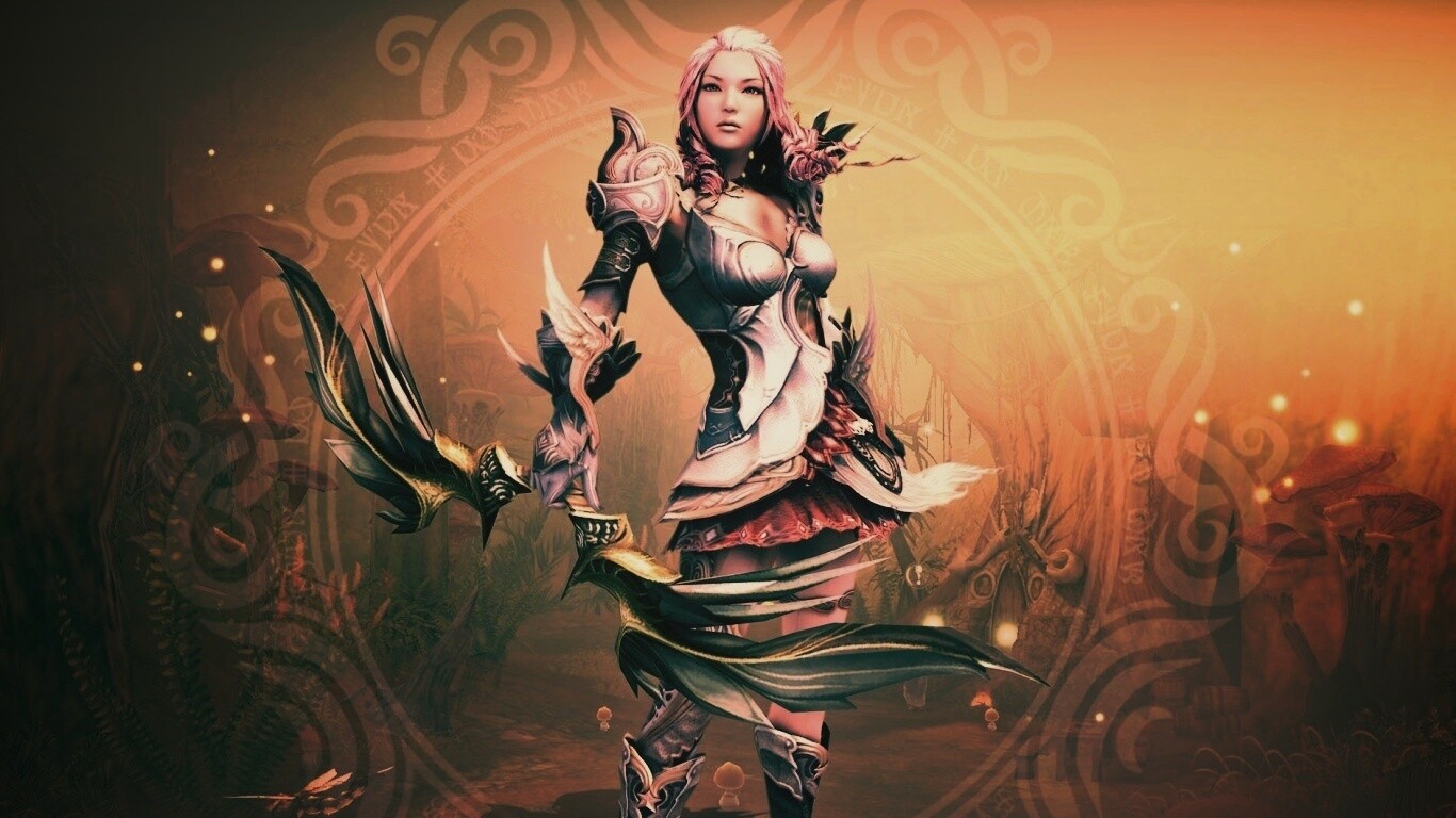 Лучница из Aion обои