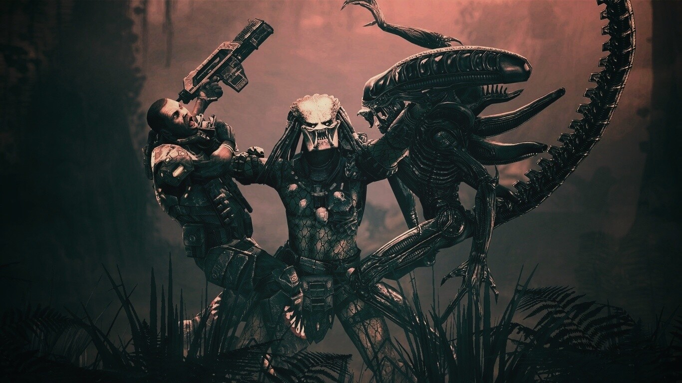 Чужой против Хищника обои