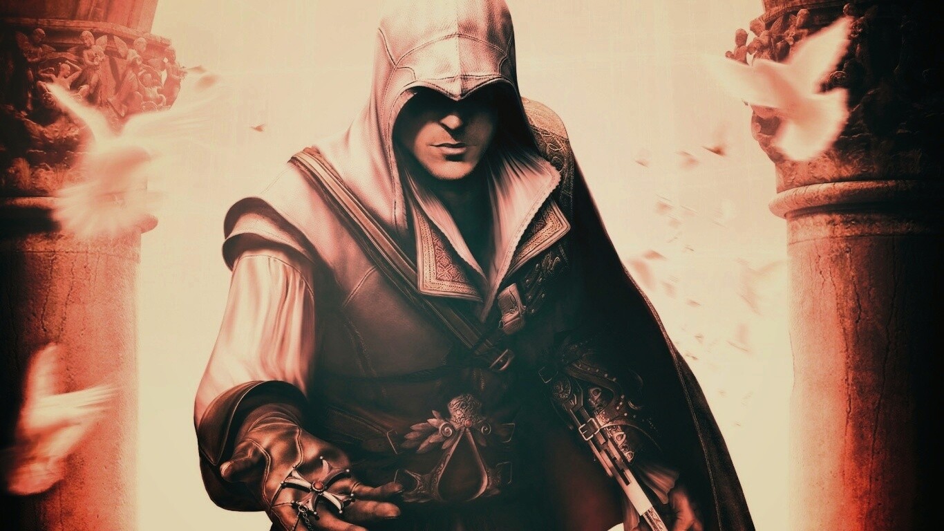 Ассасин с крестом обои