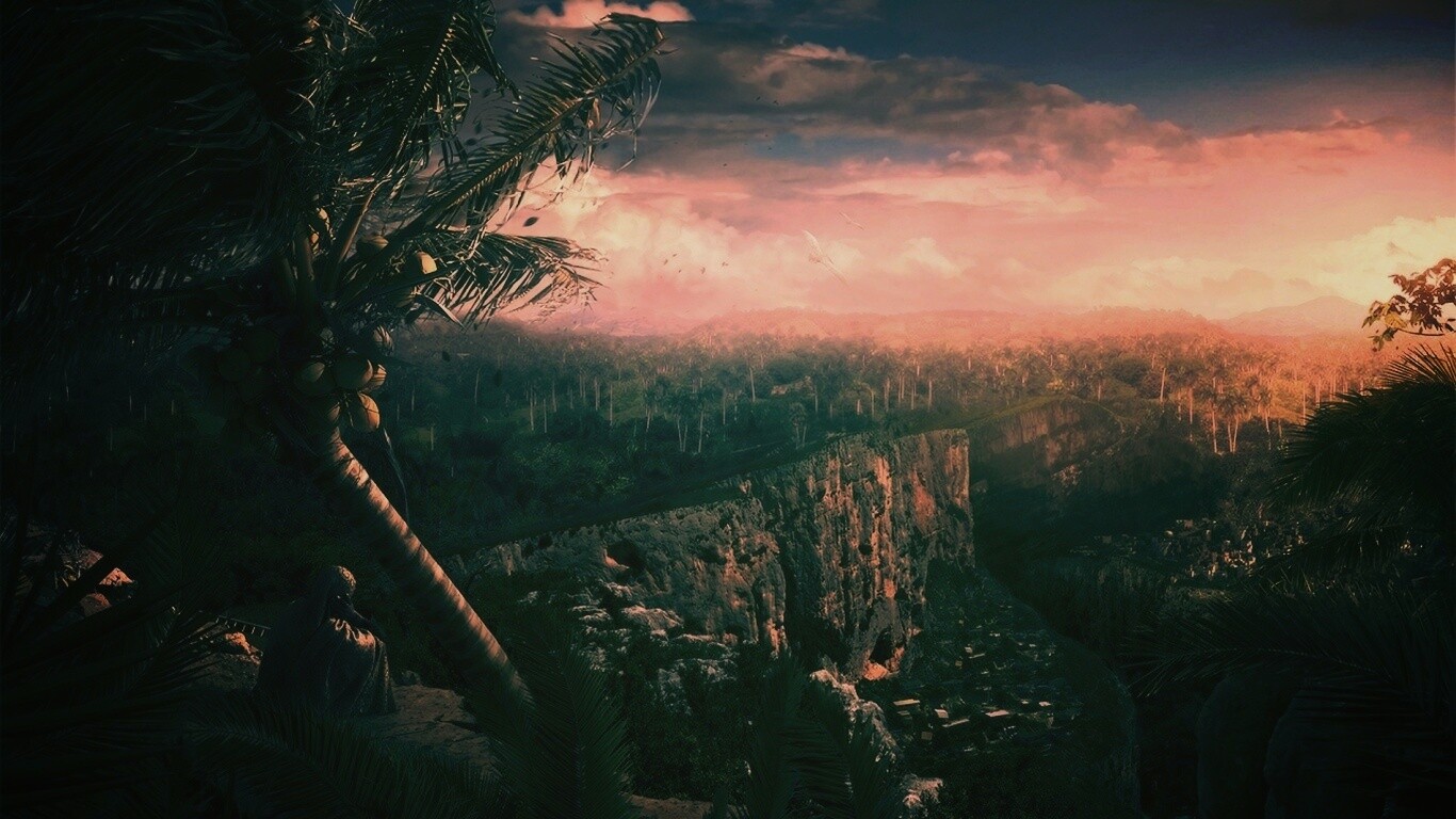 Вид на джунгли обои