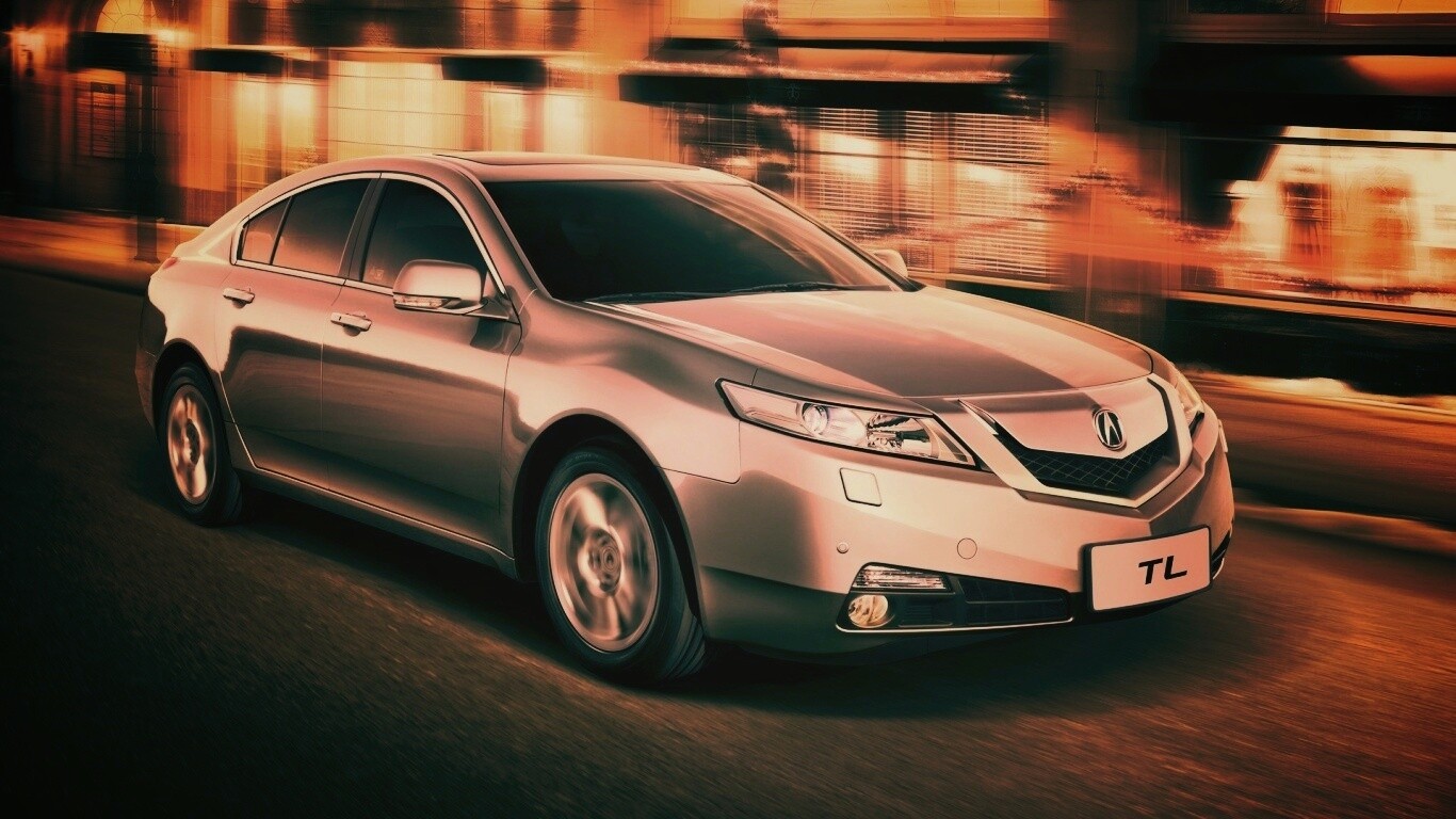 Acura в движении обои