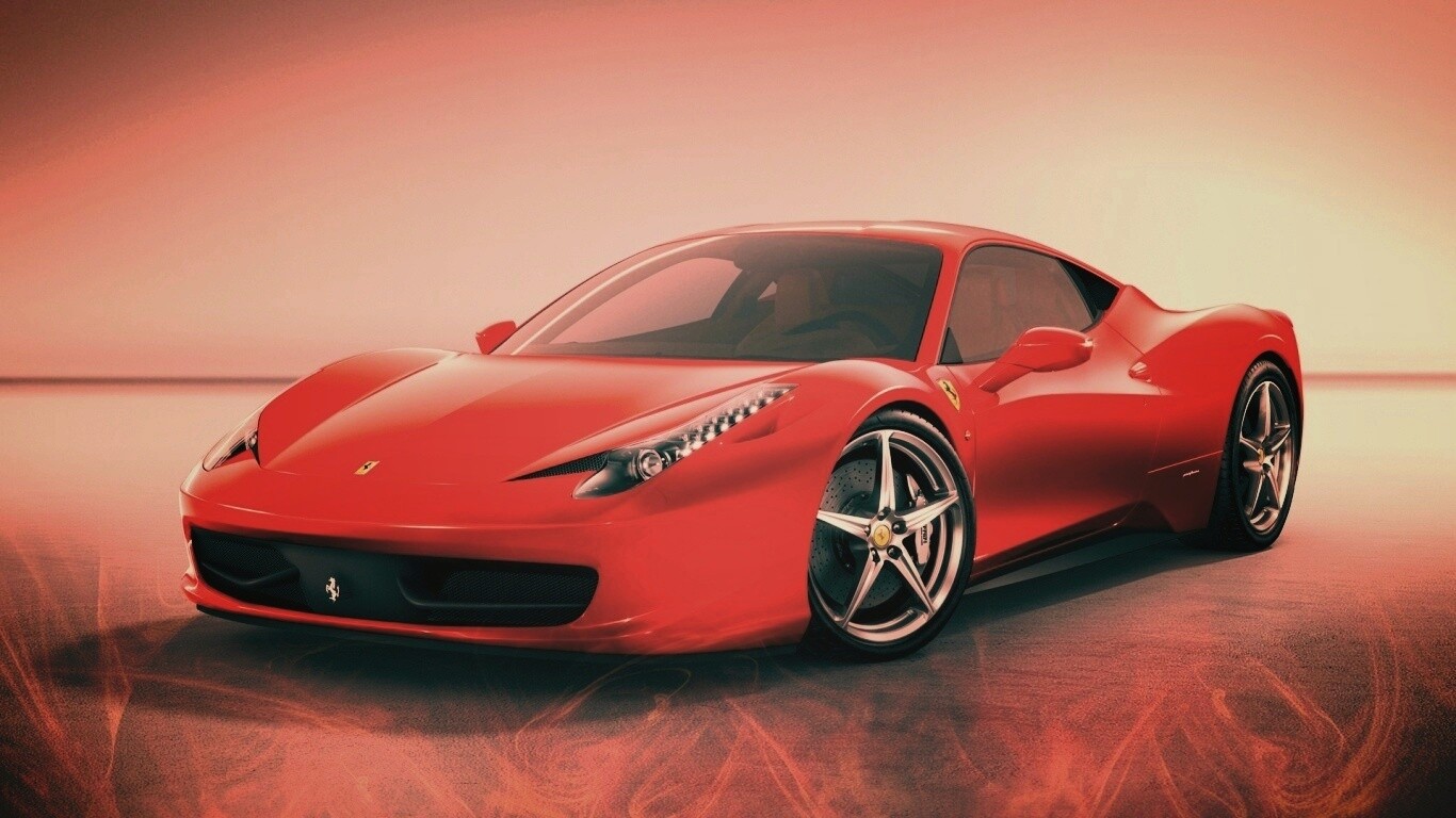 Огненный феррари обои