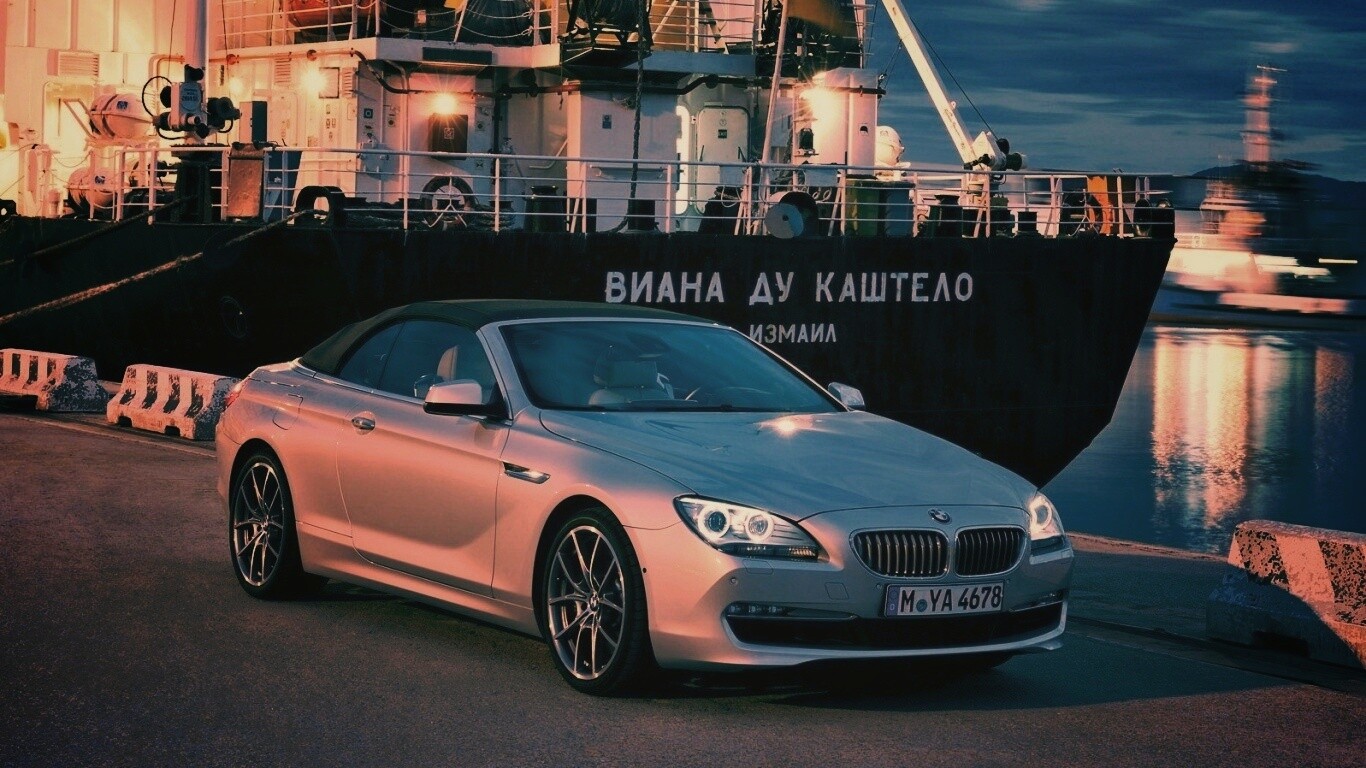 BMW 6 в порту обои