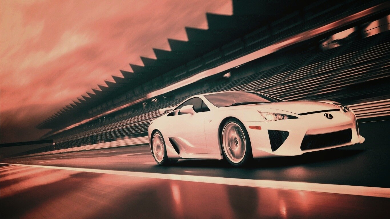 Lexus LFA на тарссу обои