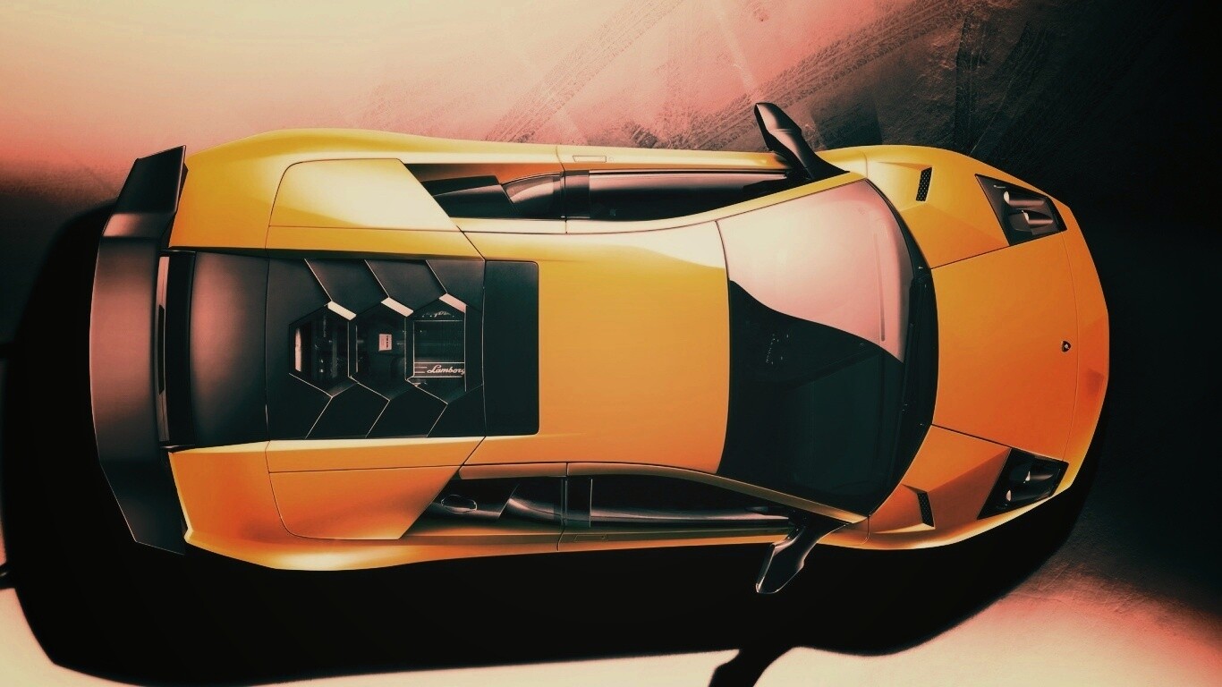 Ламборджини вид сверху обои