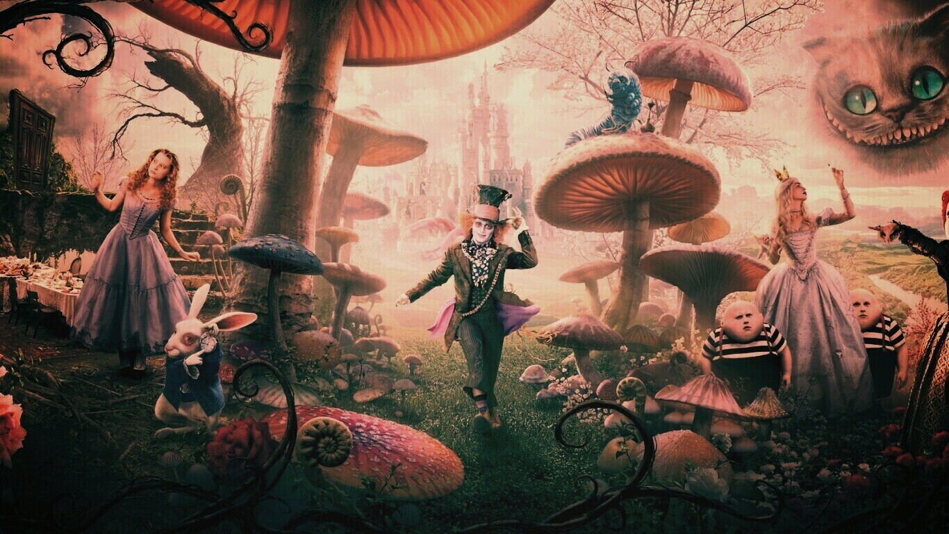 Алиса в стране чудес обои