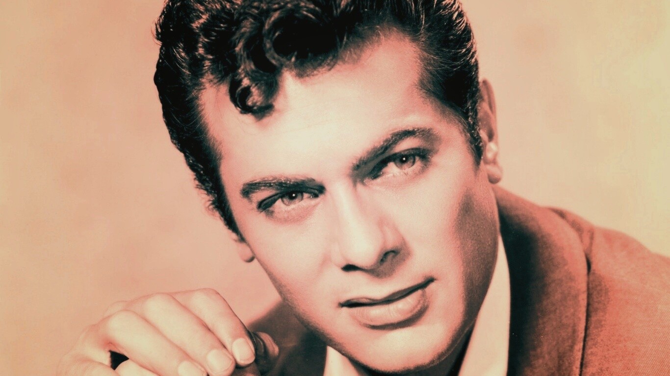 Чёрно белое фото Тони Кёртиса обои