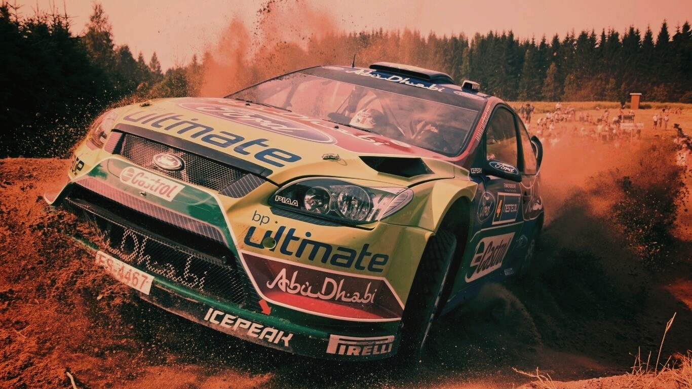 Форд учавствует в ралли обои