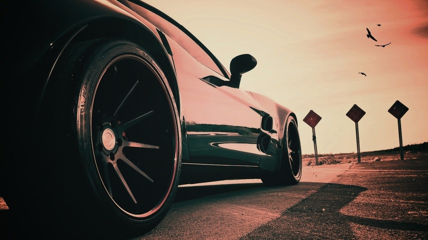 Чёрный концепт обои