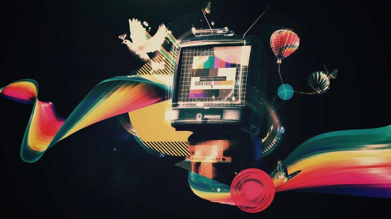 На телевизионной волне обои