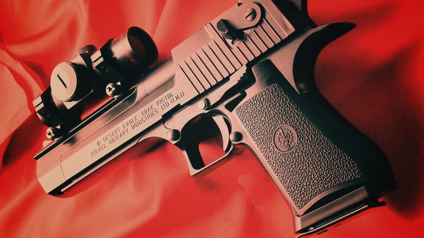 Пистолет Desert Eagle с прицелом обои