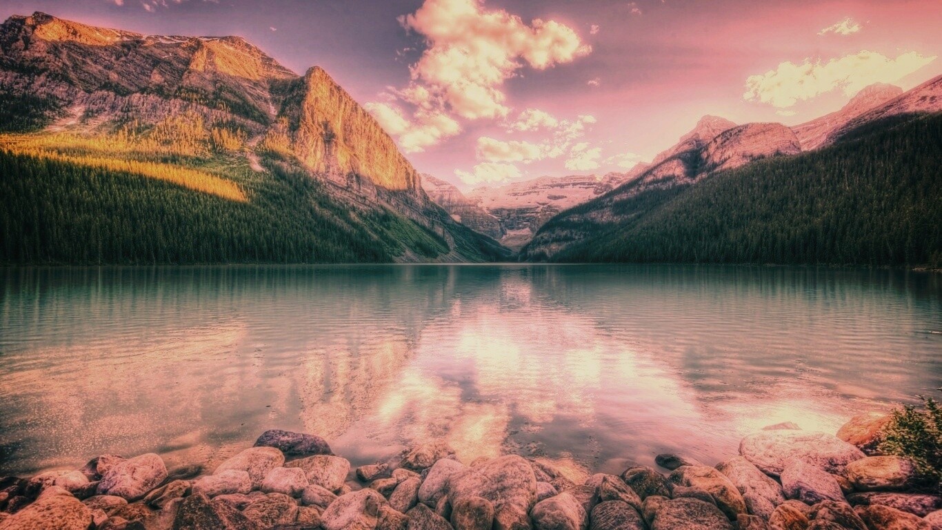 Горное озеро обои