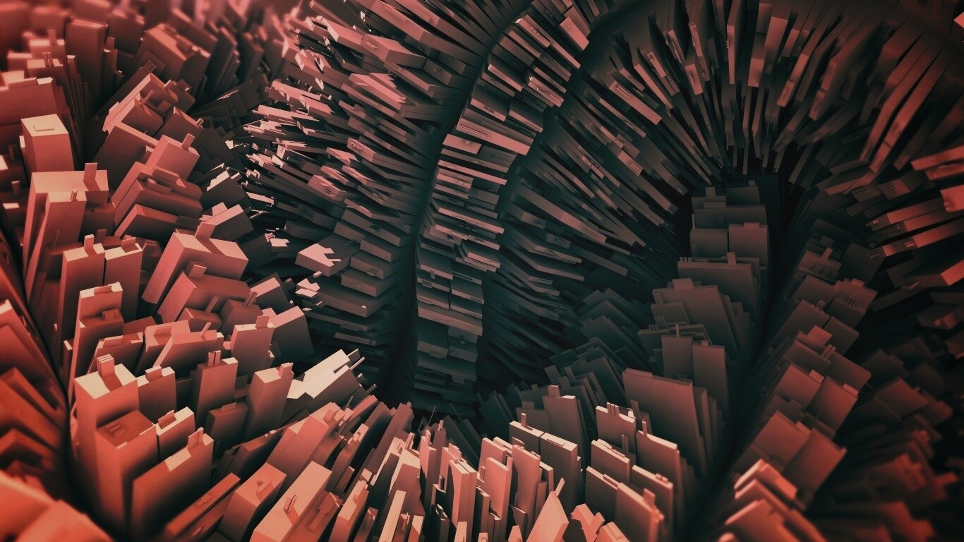 Модели домов засасывает обои